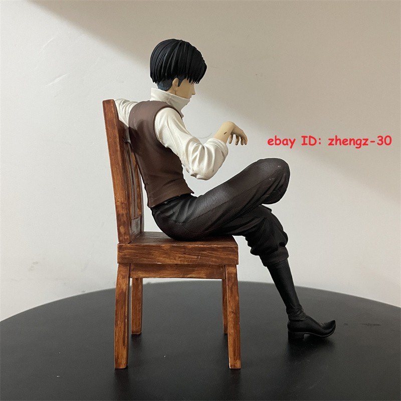H19CM Attack on Titan Levi Ackerman Statue Figure Model Collectible Gift W/BOX