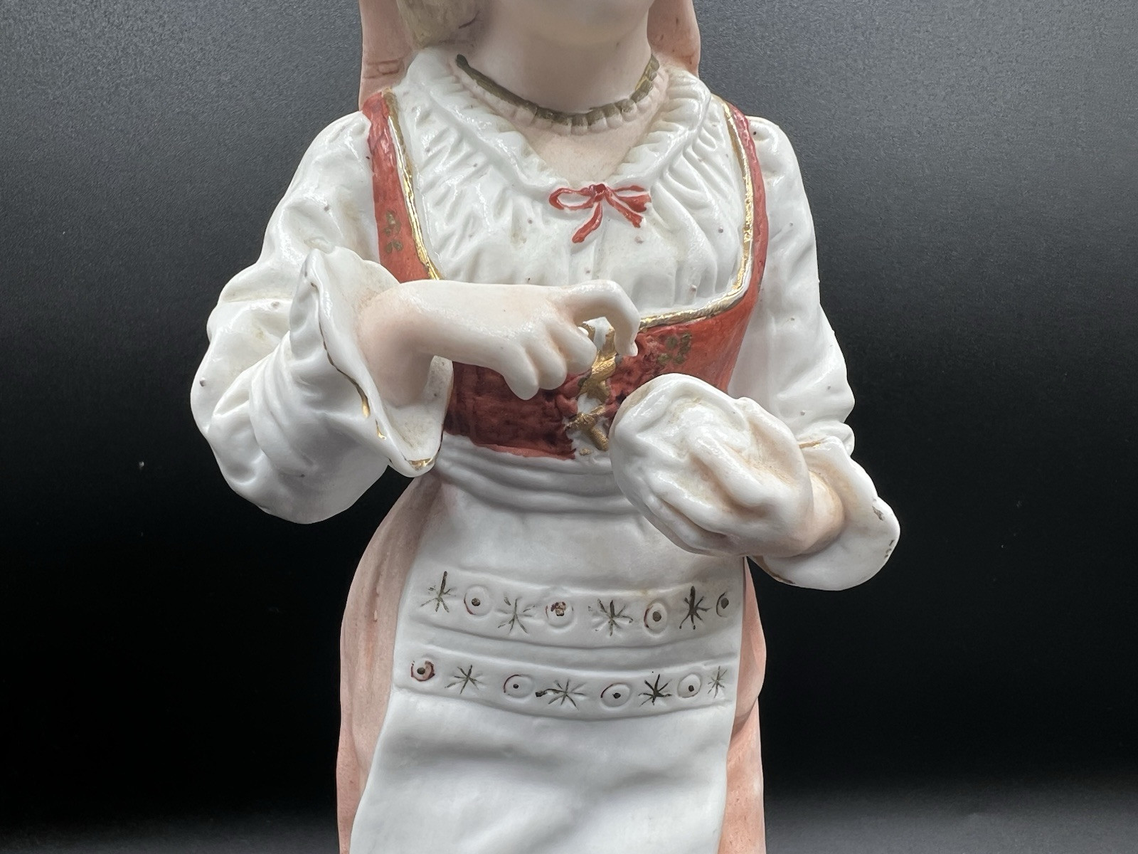 Gebruder Heubach-German Bisque-Young Woman With A Shell In Her Hand Figurine