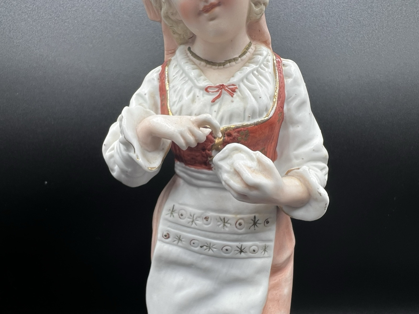 Gebruder Heubach-German Bisque-Young Woman With A Shell In Her Hand Figurine