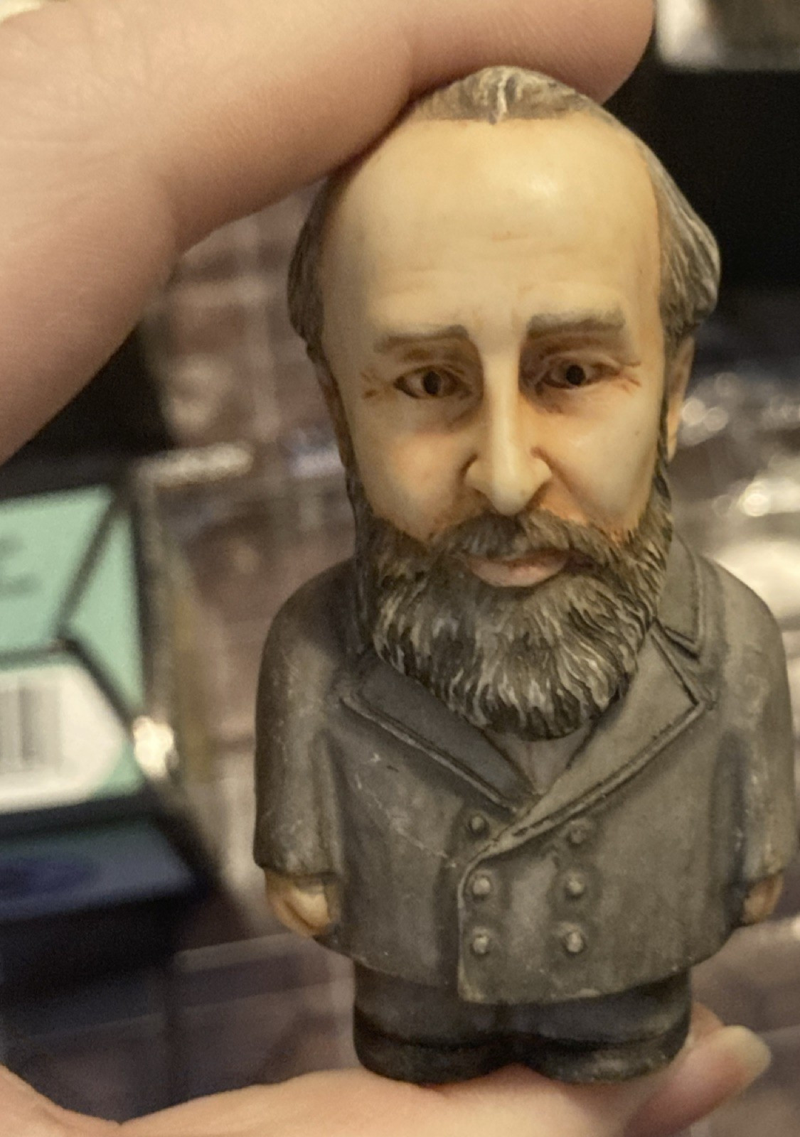 Pot Bellys James Garfield Painted Resin Figurine not original box