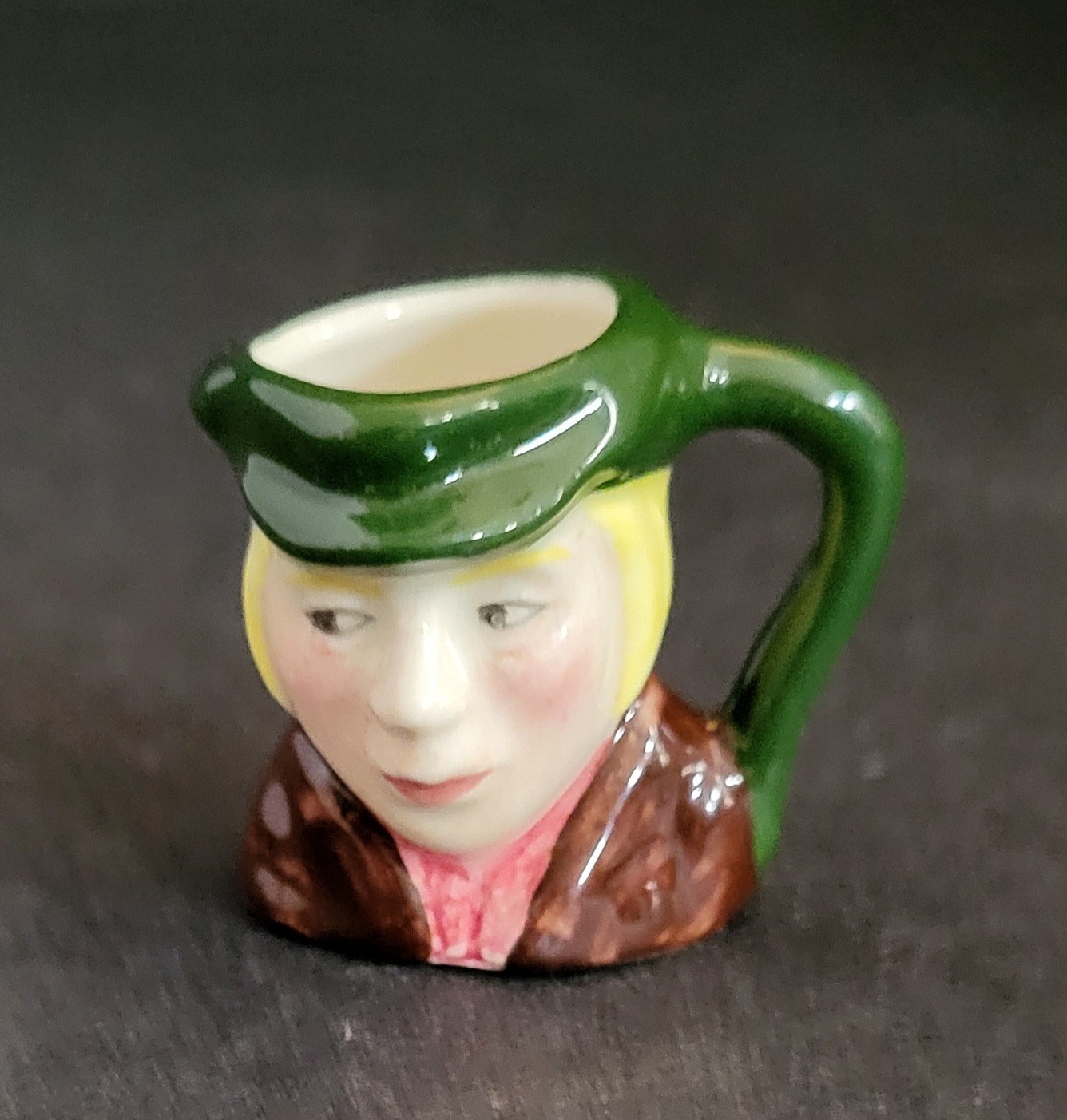 Toby Jug 1.25 Inches “Oliver Twist” Hand Painted & Made By Artone In England
