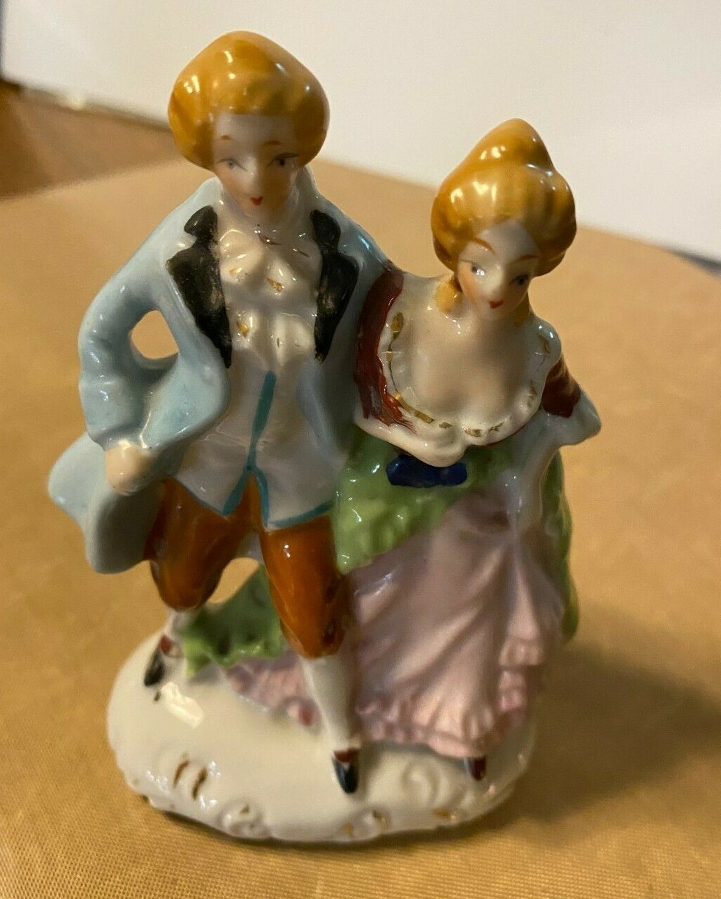 Ceramic Figurine, Romantic Couple, Colonial