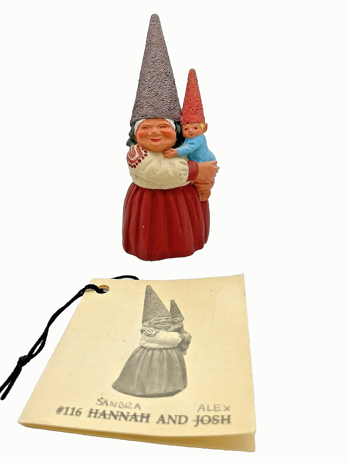 Hannah and Josh Vintage 1988 Artina Gnome Poortvliet Figurine 1st Edition #116