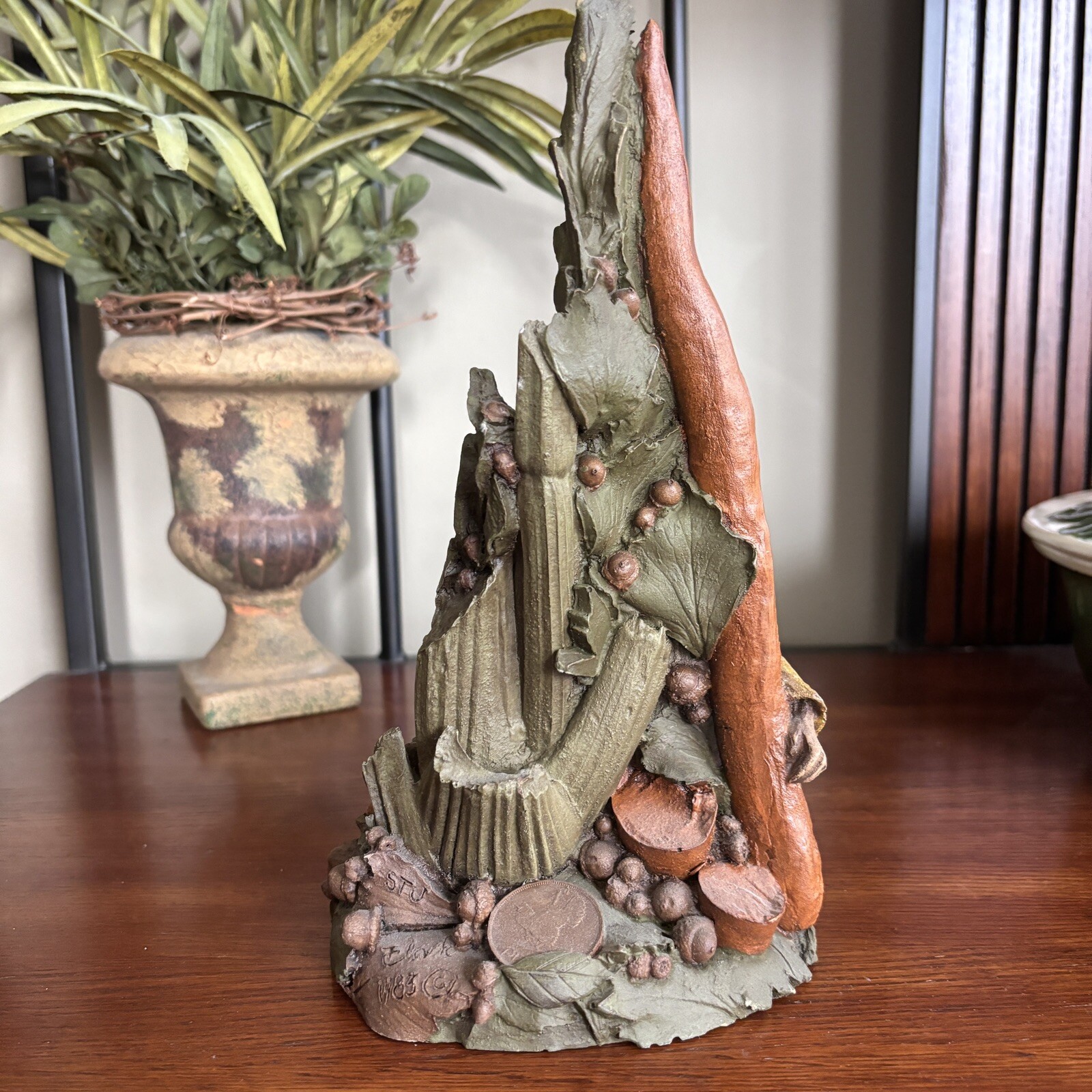 TOM CLARK “Stu” Gnome Large 10″ Retired #37 Hand Signed Vintage 1983 Carrot Stew