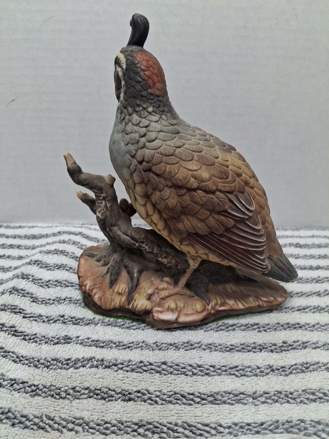 Masterpiece By Homco Vintage 1981 Quail Figurine-Porcelain-Gorgeous Feathers
