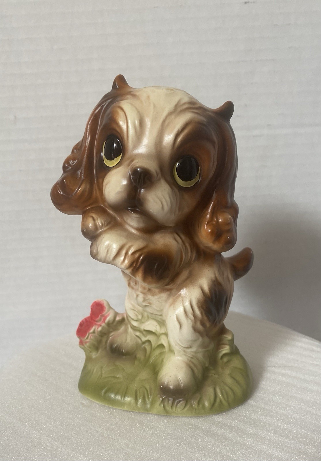 1950s National Potteries Co/ Napco ,Ceramic, Big Eyed Puppies Figurines