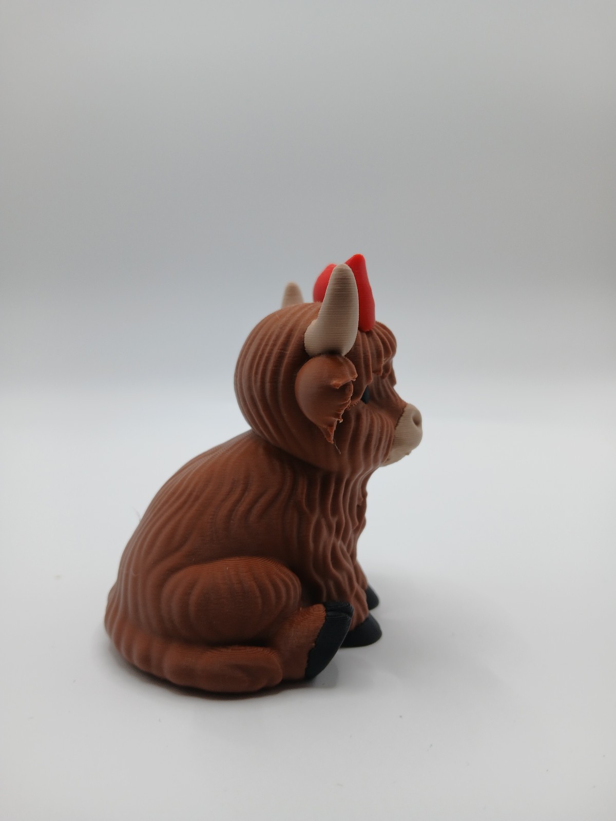 Highland Cow W/Bow in Hair