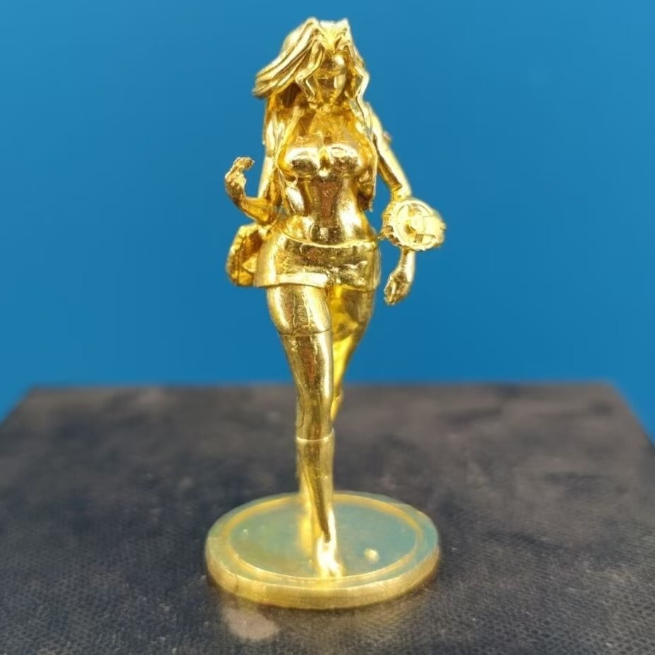 Brass sexy fashion shorts beautiful girl animation anime model decorations