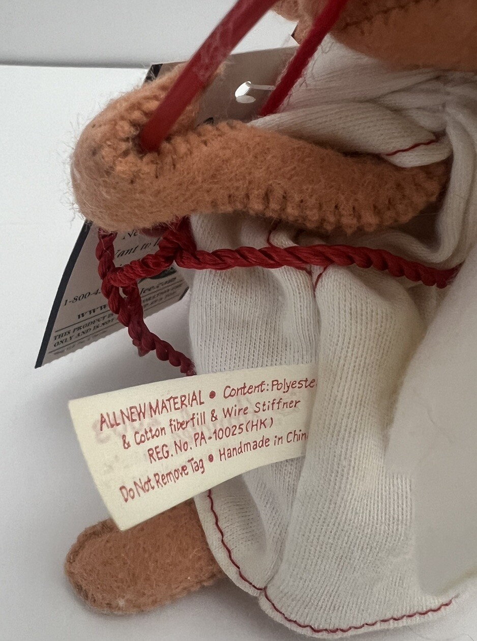 Annalee Macy’s Exclusive 7″ Cupid Tan Mouse 2003 Valentine’s Day Wings in Bag