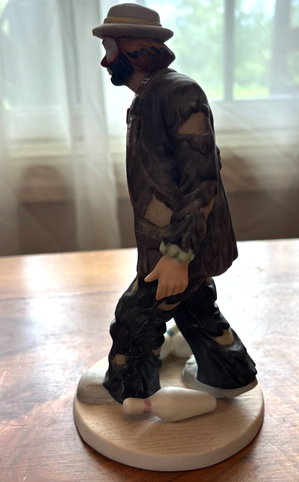 Emmett Kelly Jr Clown Bowler Flambro Sports Series Collection Bowling 8″ Tall