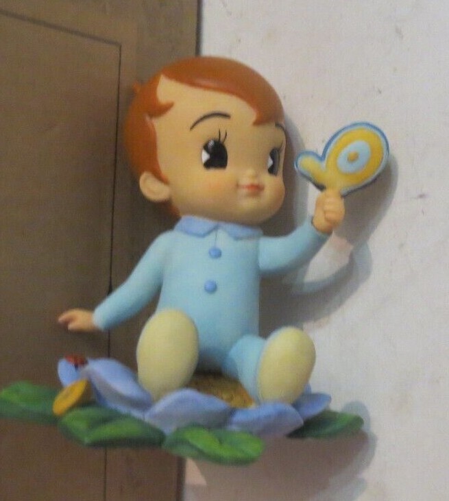 NEW box Demdaco Figurine NEW BABY BOY Expressions of Love Statue