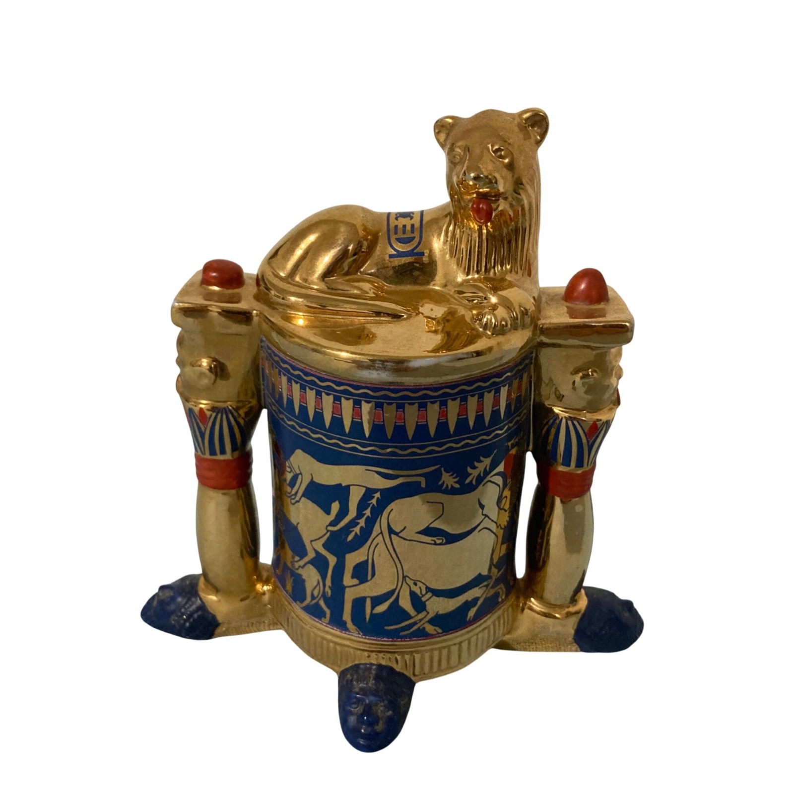 1989 Franklin Mint Treasures of King Tut Miniature Collectable Unguent Container