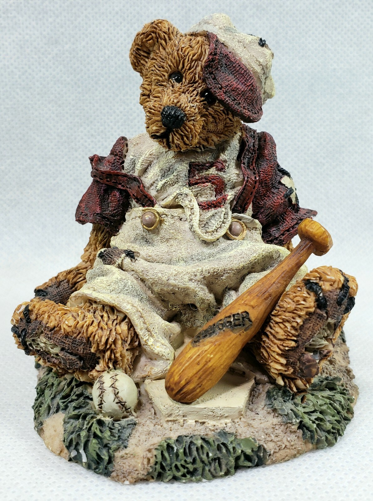 Boyd’s Bears & Friends “Homer on the Plate” Baseball Sports Resin Figurine 1993