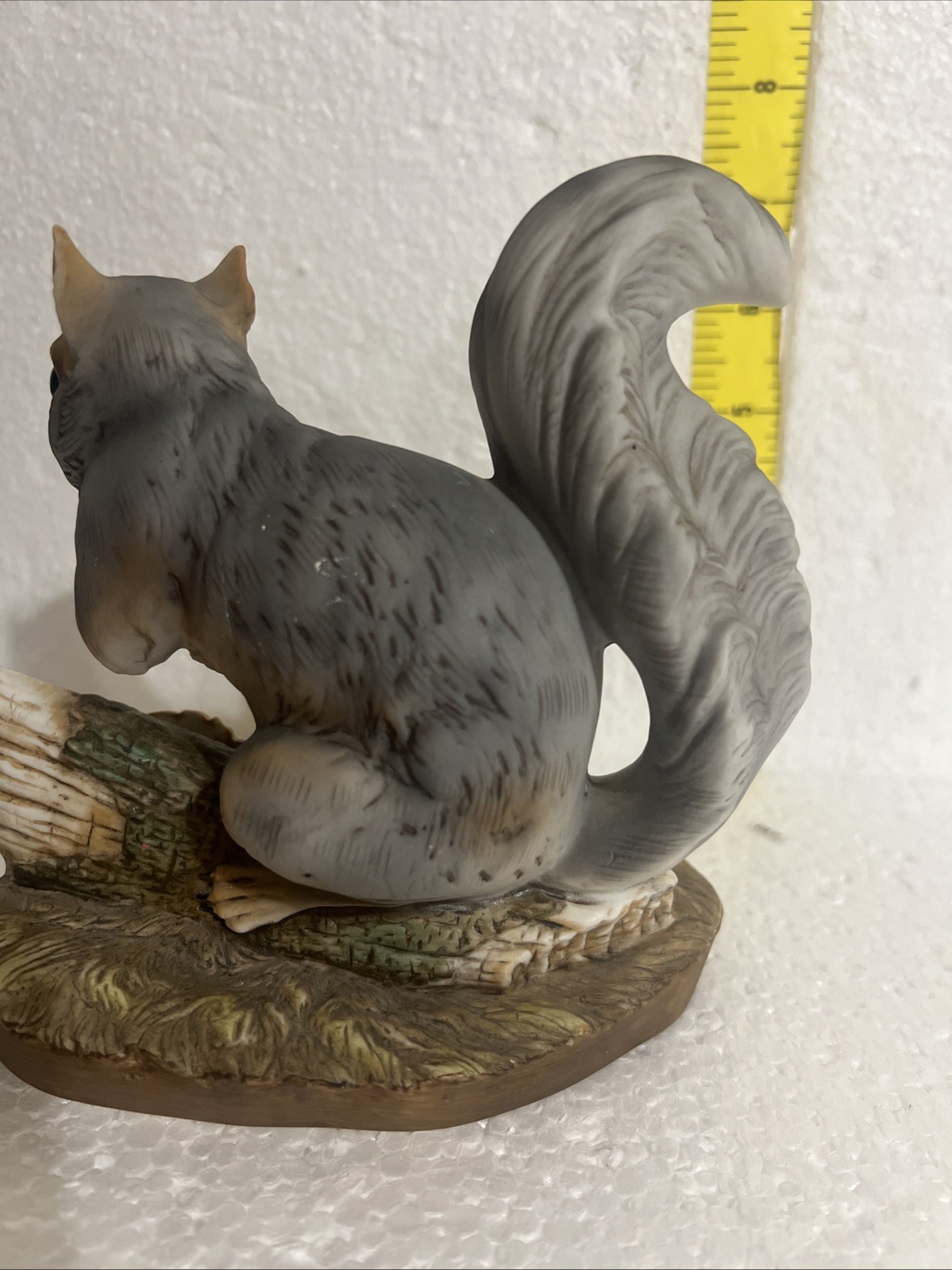 Vintage 1982 Gray Porcelain Squirrel/Masterpiece by Homco/Beautifully Detailed.