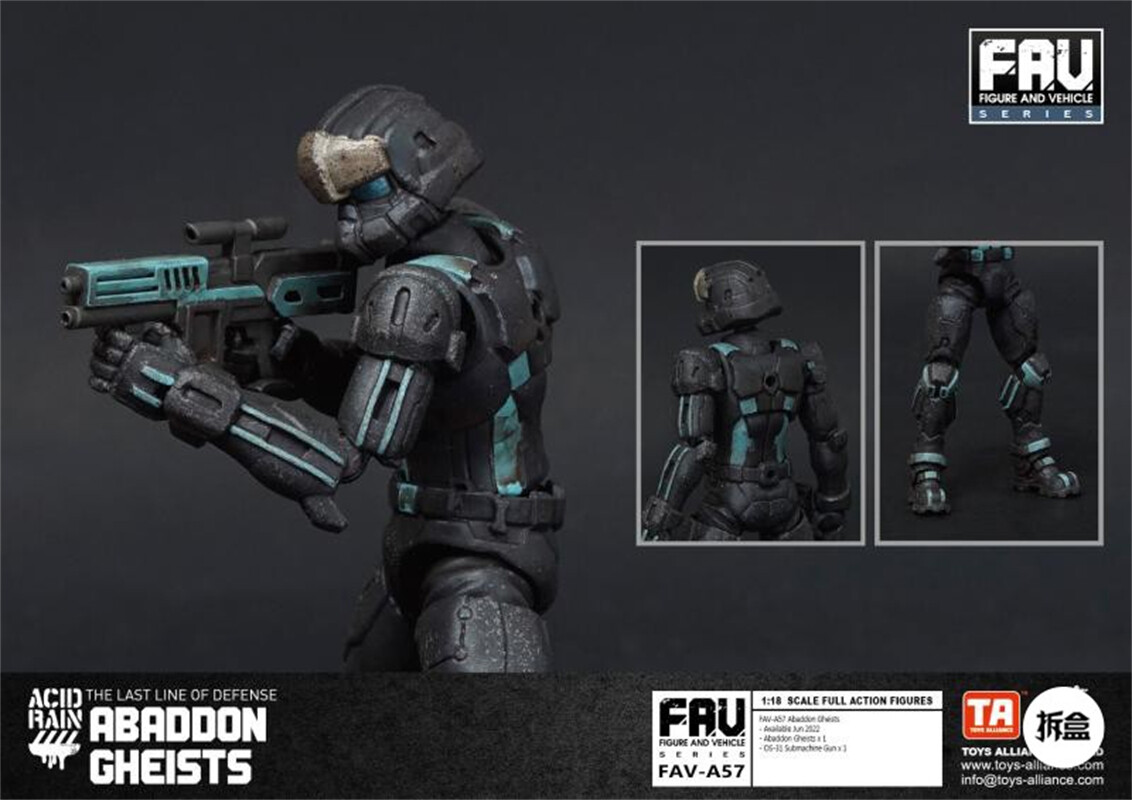 Acid Rain World FAV-A57 1:18 Scale 3.75in. Full Action Figure New In Stock