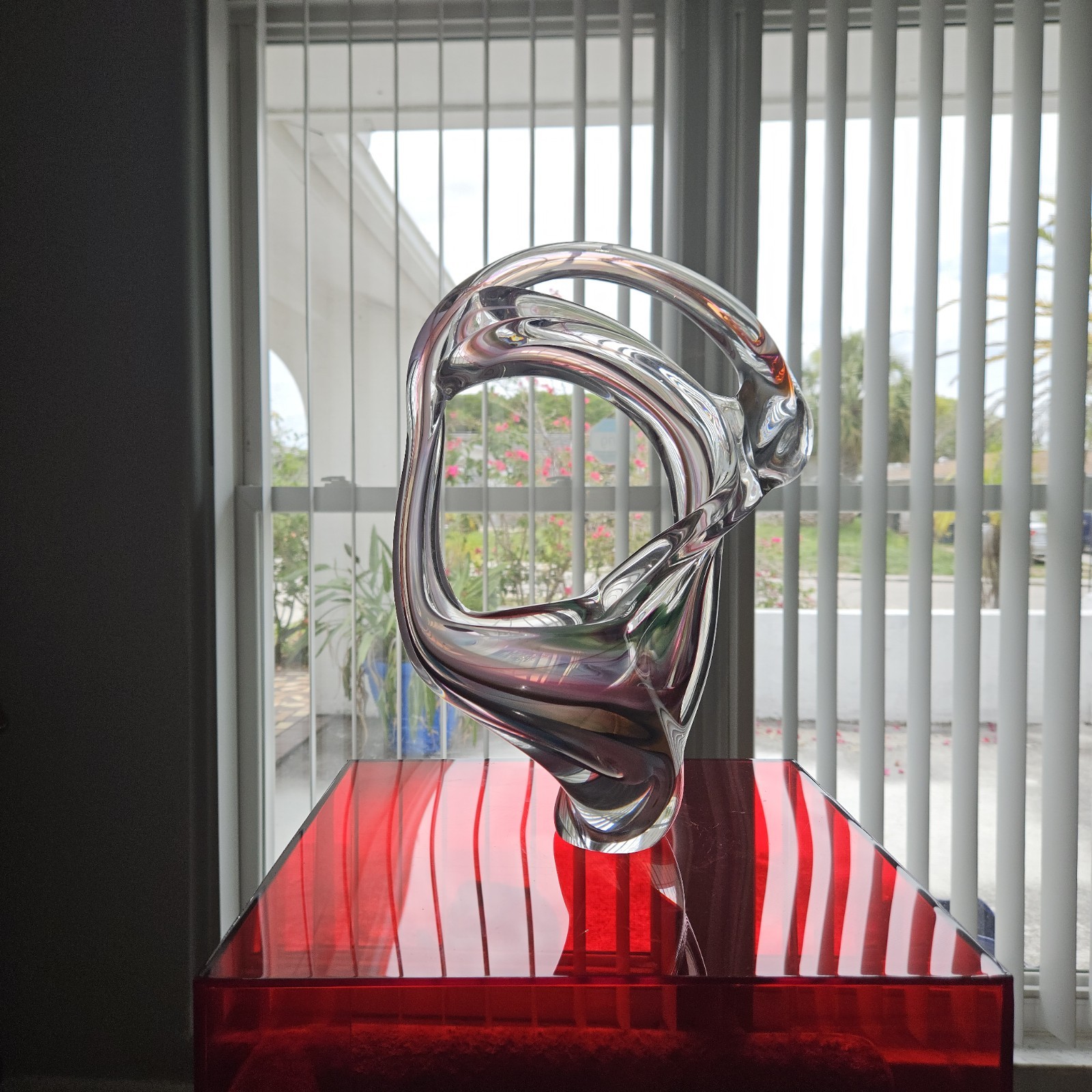 David goldHagan pretzel series Glass sculpture