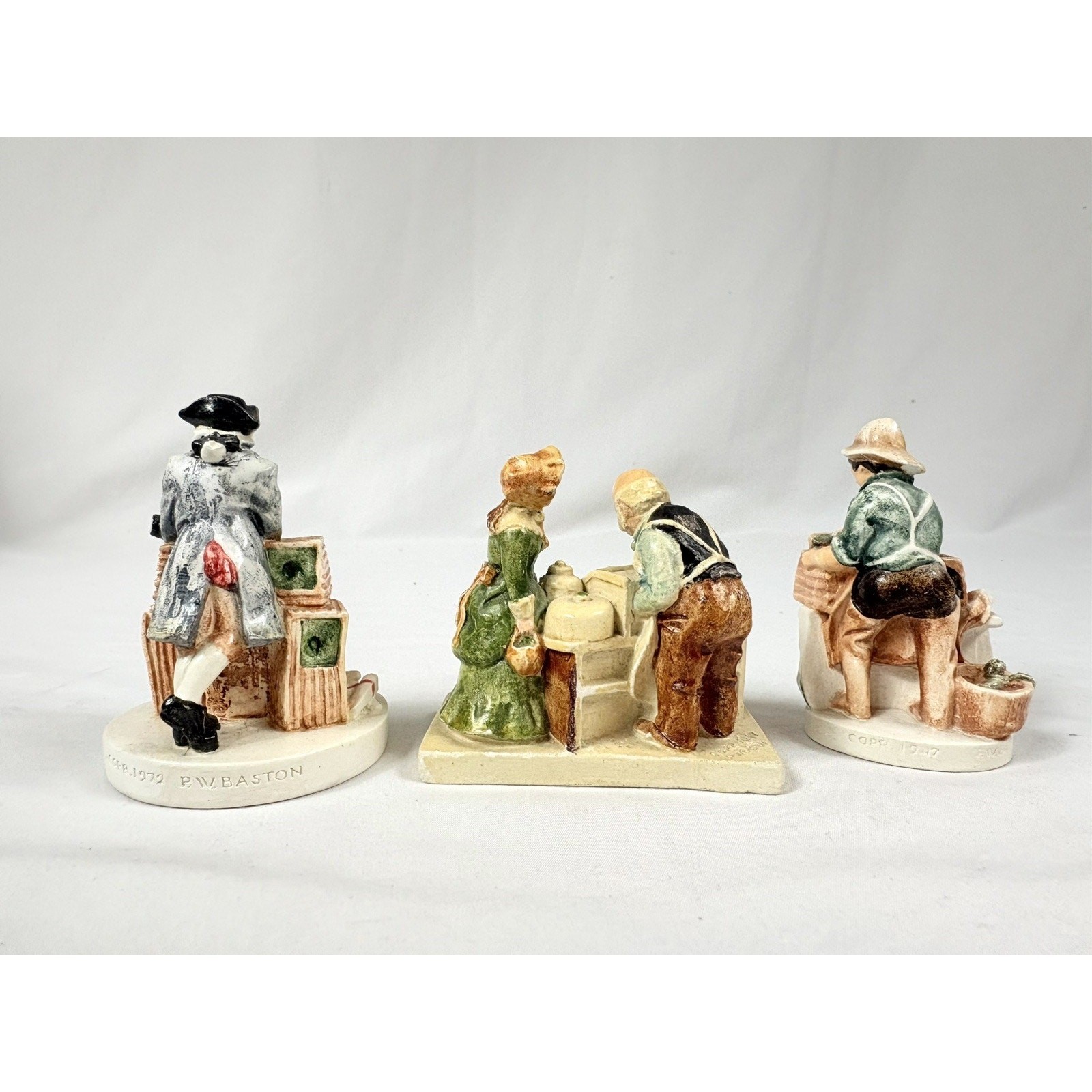 Vtg Sebastian Miniatures Lot Charles Dickens Scrooge Colonial Figures Madonna