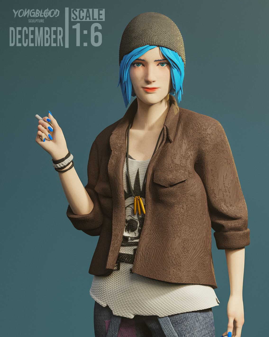 Chloe Price Figurine Life Is Strange Hand Painted Model / DIY Kit 10 pcs