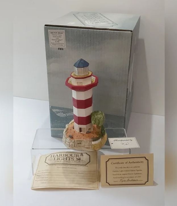 HARBOUR LIGHTS #136 Harbour Town SC Lighthouse 1992 Limited Edition 5412 of 5500