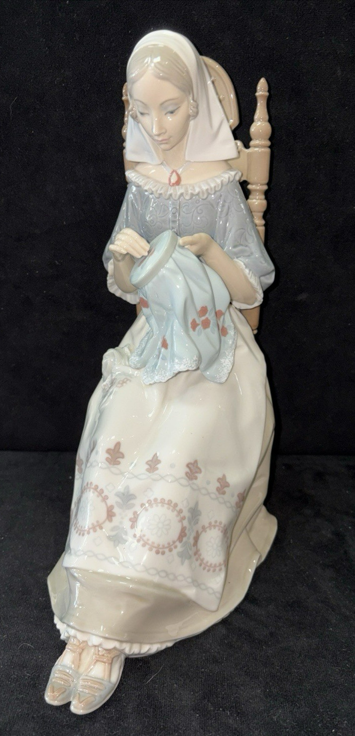 Lladro “Embroideress” Porcelain Figure #4865 with Original Box