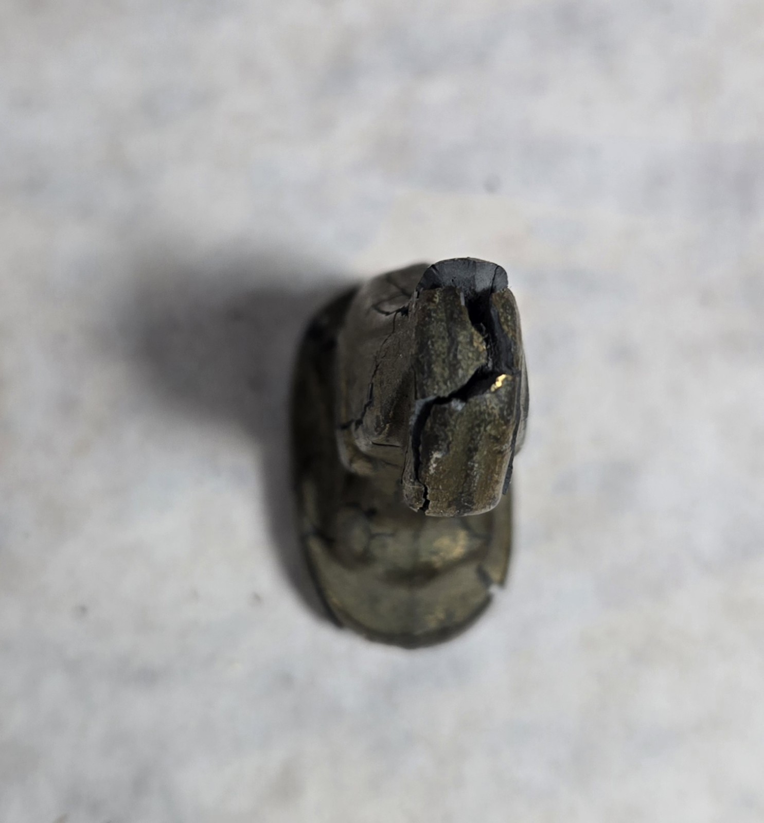 RARE Primitve Solid Brass? Cast Dog ? Rabbit ? Figurine 4” Art SEE PHOTOS