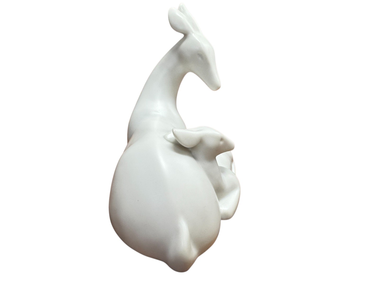 Vintage 1984 Gallery Originals White Deer And Fawn Figurine