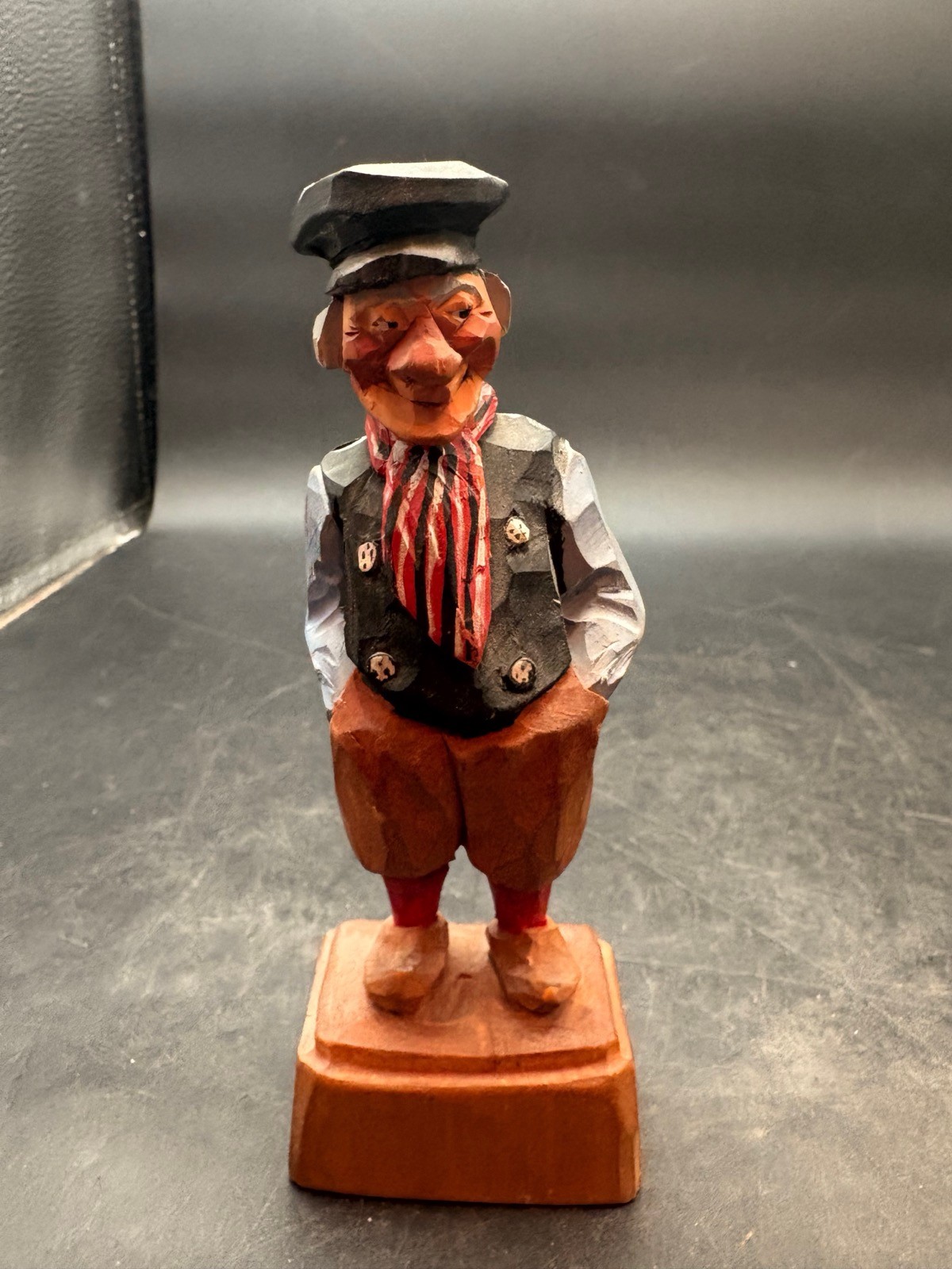 Vtg Wood Carved Sailor Man Boat Captain German Black Forest Figure