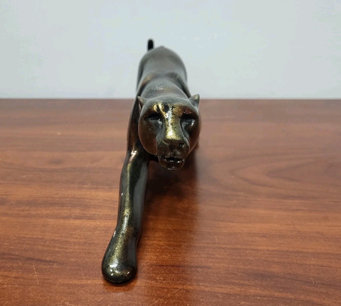 PANTHER Figurine 15″ Long 19 Ounces Decorative Display Unknown Maker DECOR