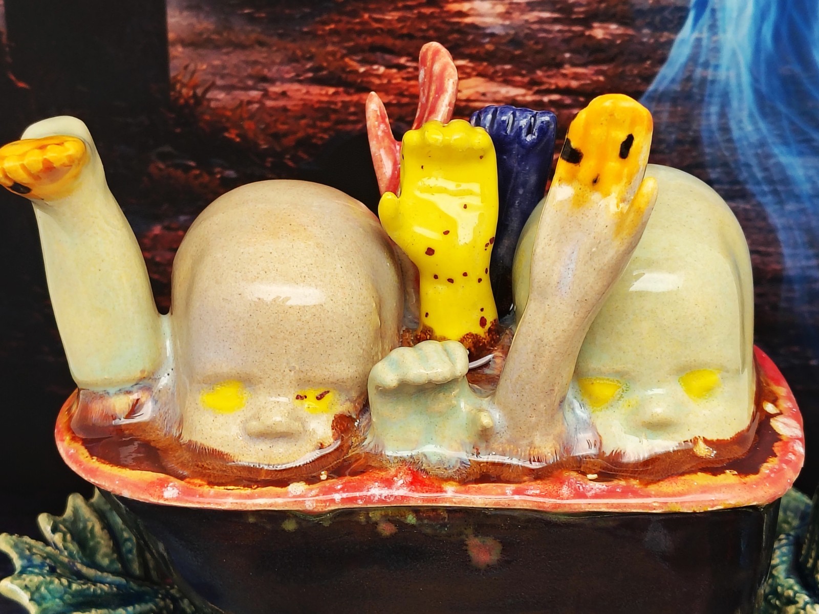 The Slowest Boat to Hell – Original Handmade Ceramic Figurine Horror Gothic