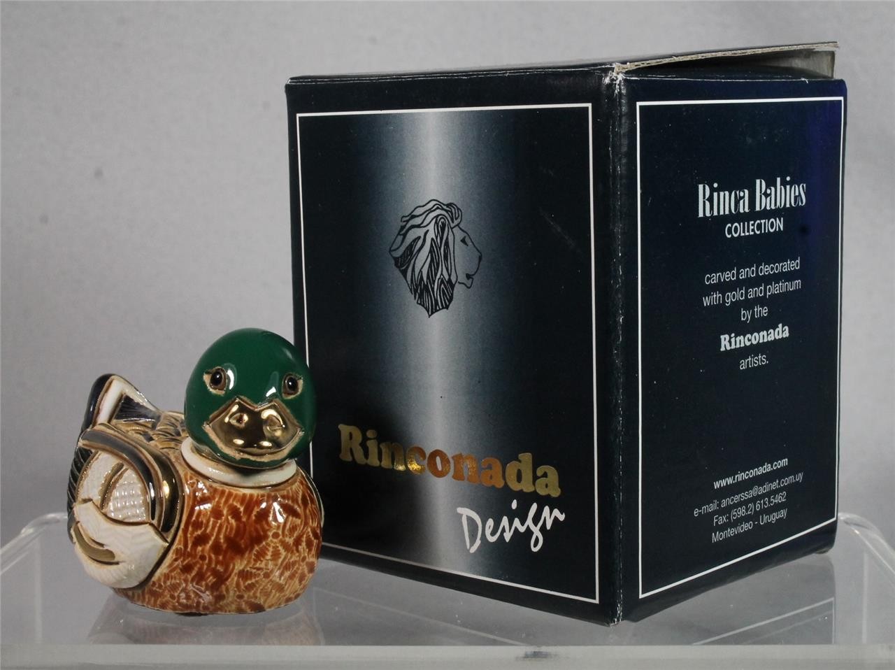 DeRosa Rinconada Rinca Babies Figurine – MALLARD DUCK #1727 – w/Box – Retired!