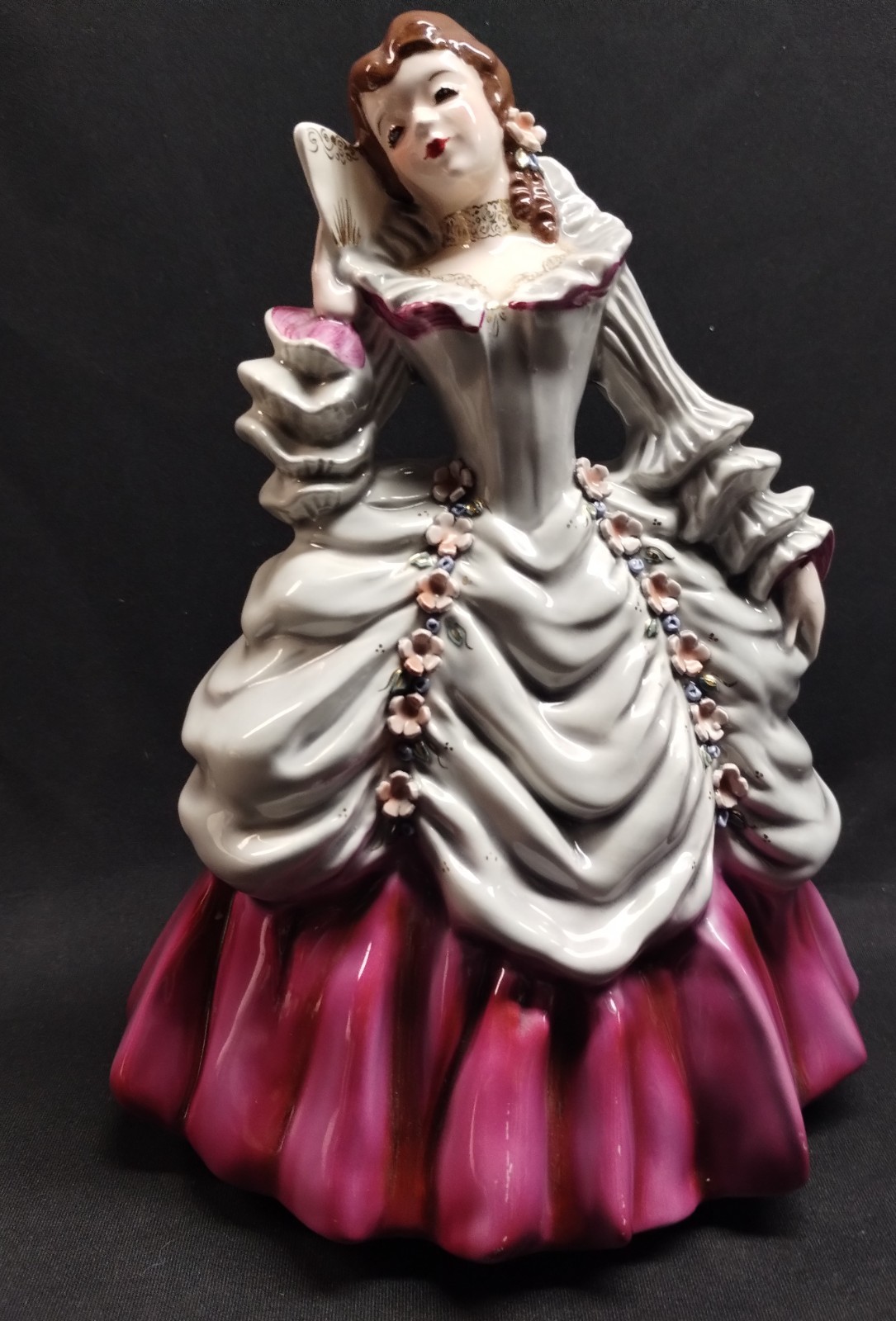 Florence Ceramics “Amelia” 8 1/4 inch Figurine in Victorian Gown