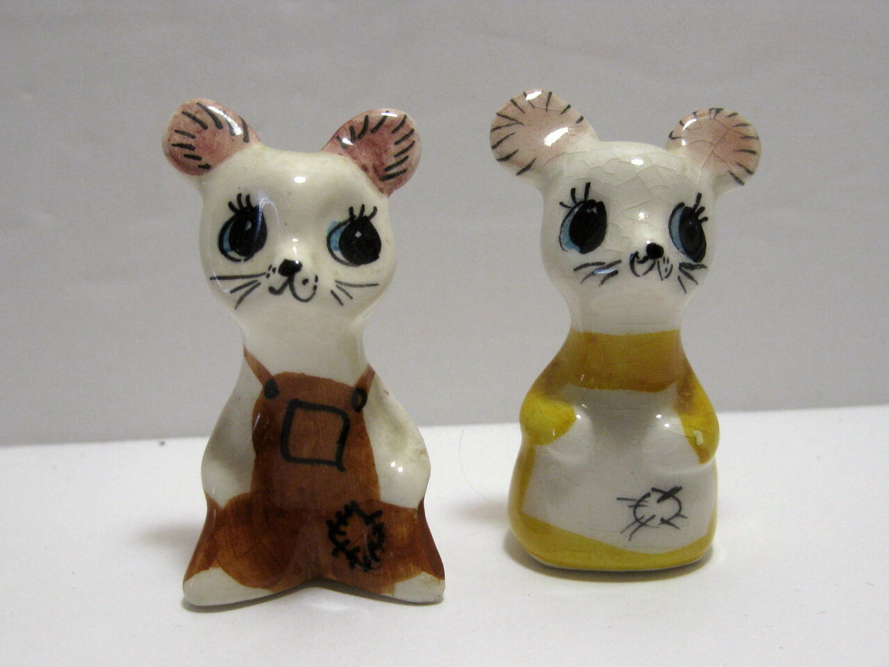 Vintage Pair Philip Laureston England Mice Miniature Figurines