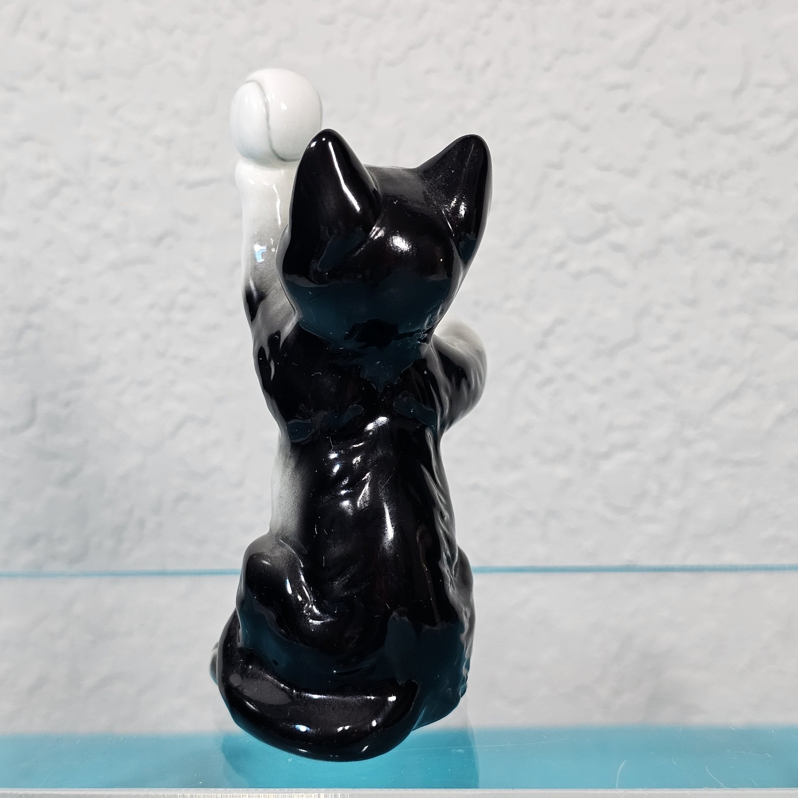 Danbury Mint Cats of Character “Anyone For Tennis?” fine bone china figurine