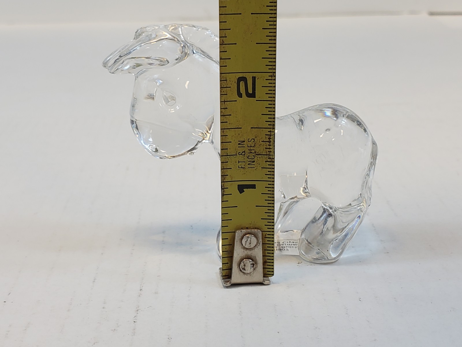 Crystal Donkey Paperweight S Butcher 1991 Made In Germany 24% Lead Crystal
