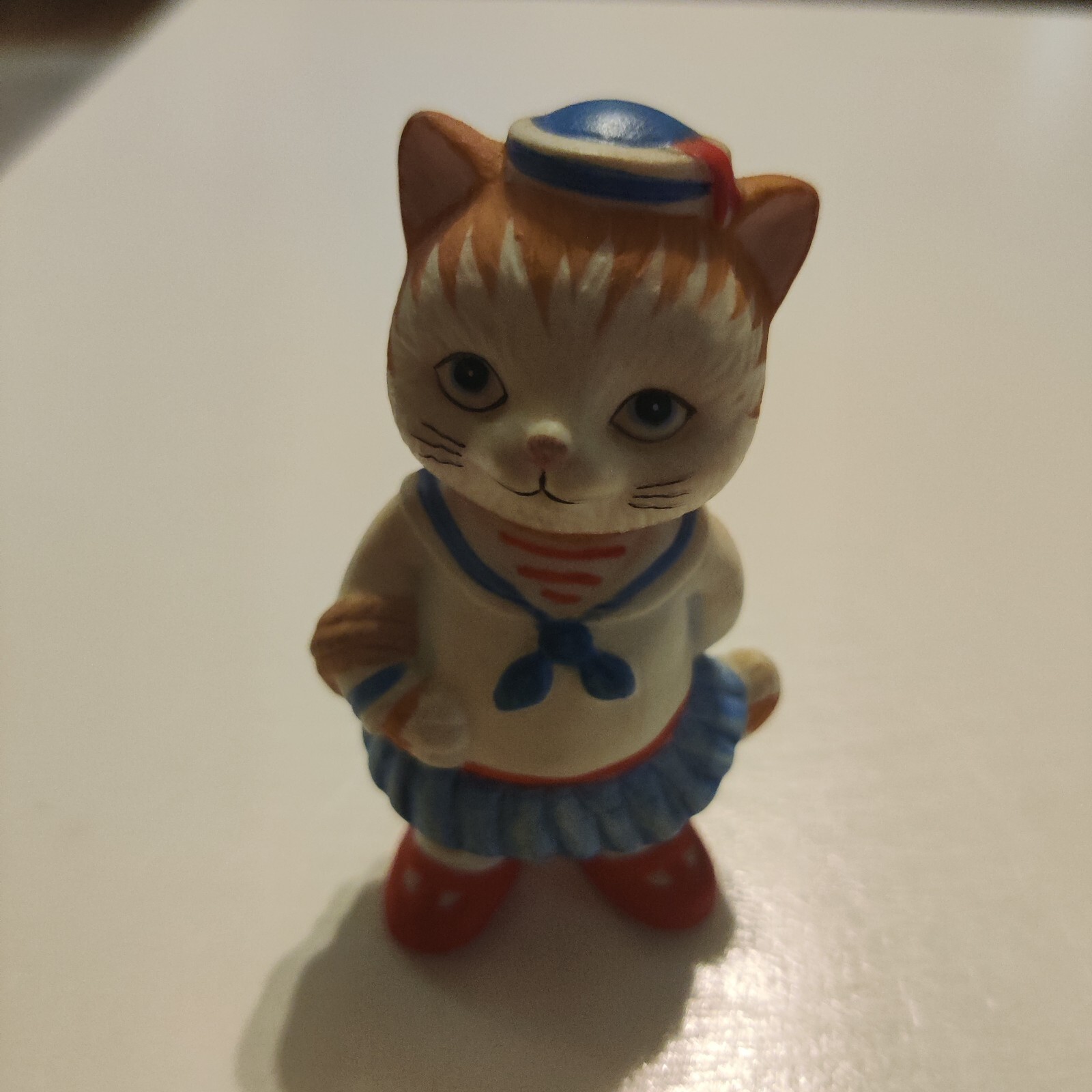 BC Sri Lanka Cat Sailor Girl figurine Vintage 1993 Kitty Kitten