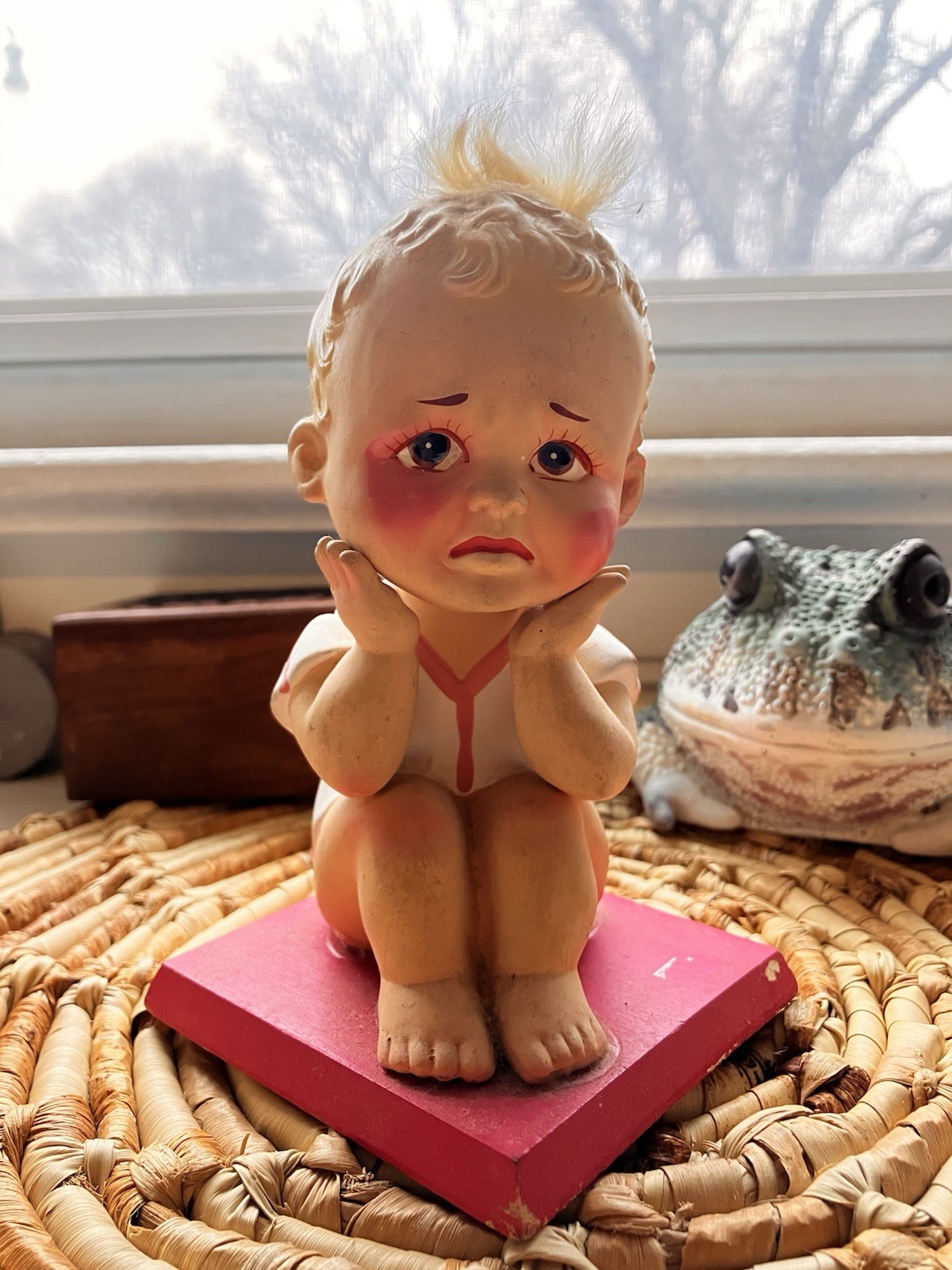 Molded Antique Figurine/Doll Rare One Of A Kind Unique Circa Early 1900s