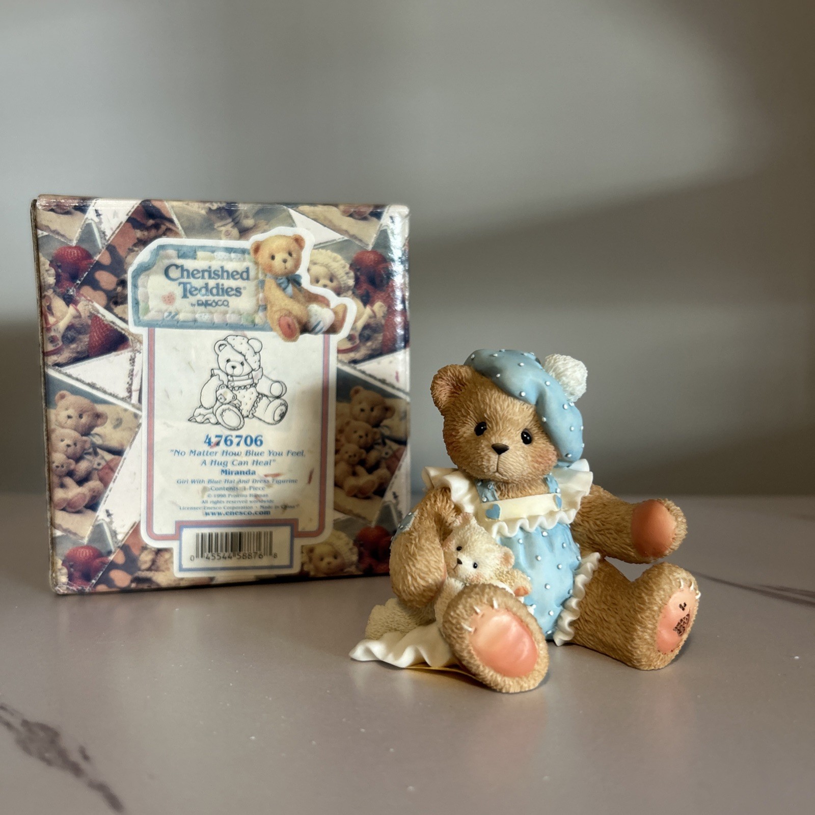 Cherished Teddies 476706 Miranda No Matter How Blue You Feel A Hug Can Heal