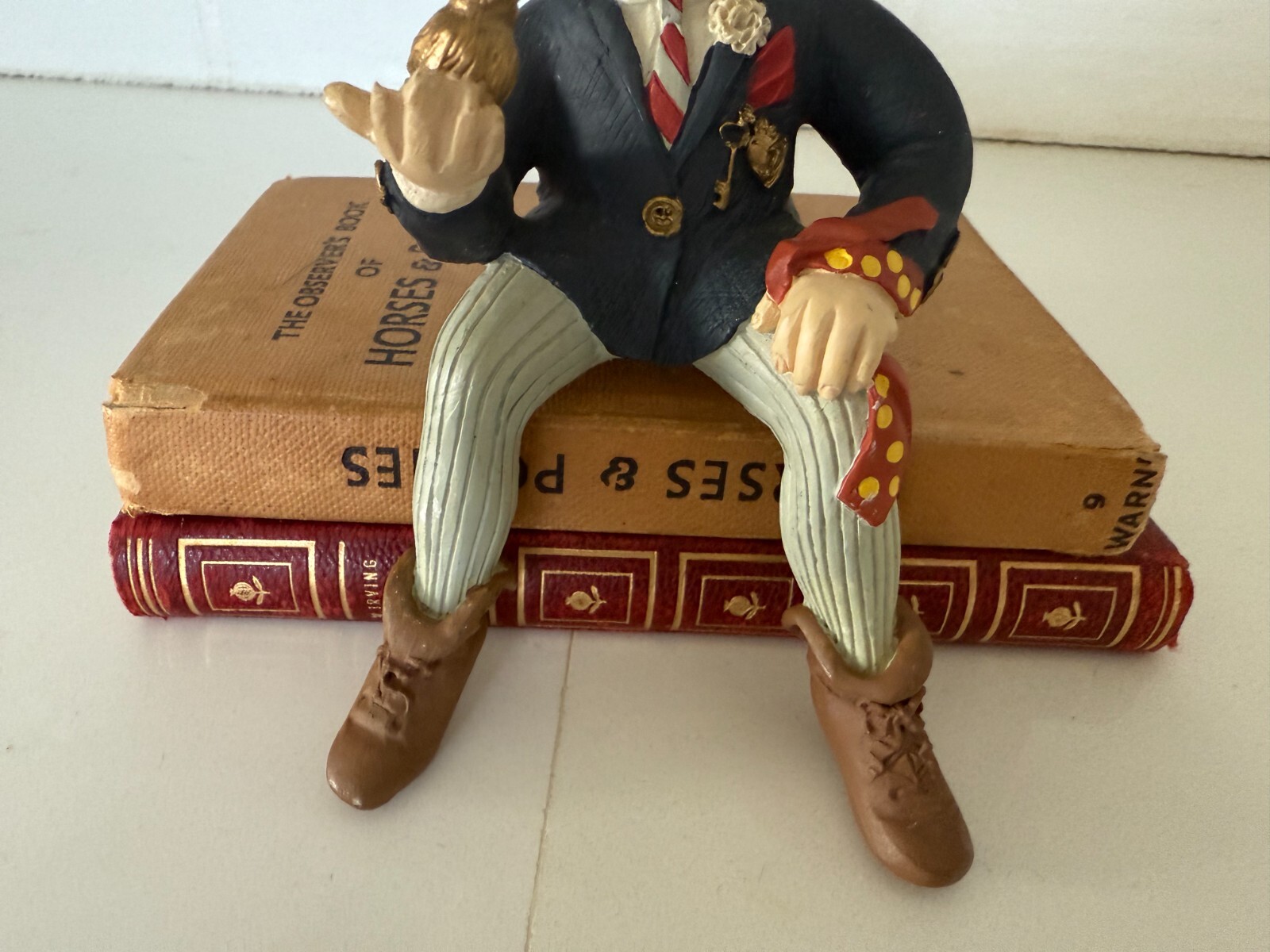 Shenandoah Designs Internatiional A Keeper Figurine Sitting Man w Bird in Hand