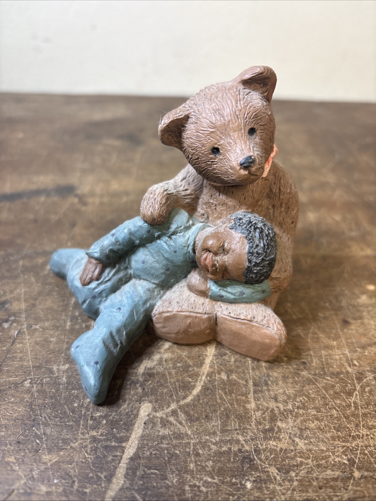 All God’s Children, Paddy Paw & Luke, African American Boy w/Teddy Bear Vtg 1997