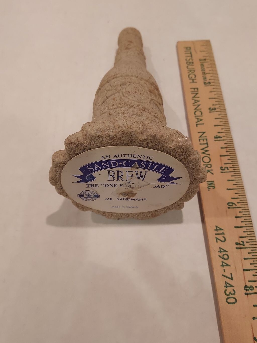 Budweiser Mr. Sandman Sandcastle Brew The “one for the Road” Sand Bottle