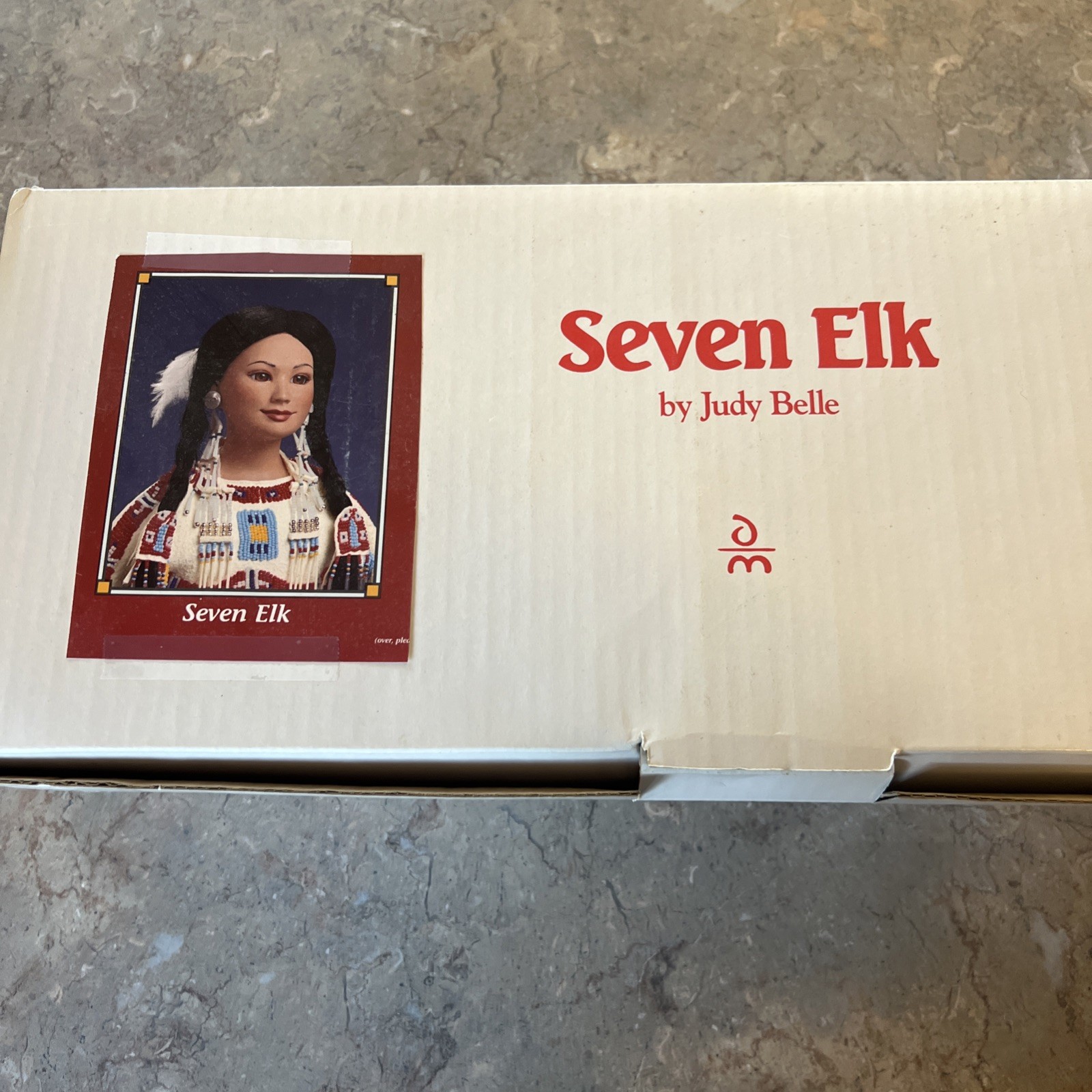 Collection Danbury Mint Seven Elk Native American Indian Bride 17” Doll & Stand