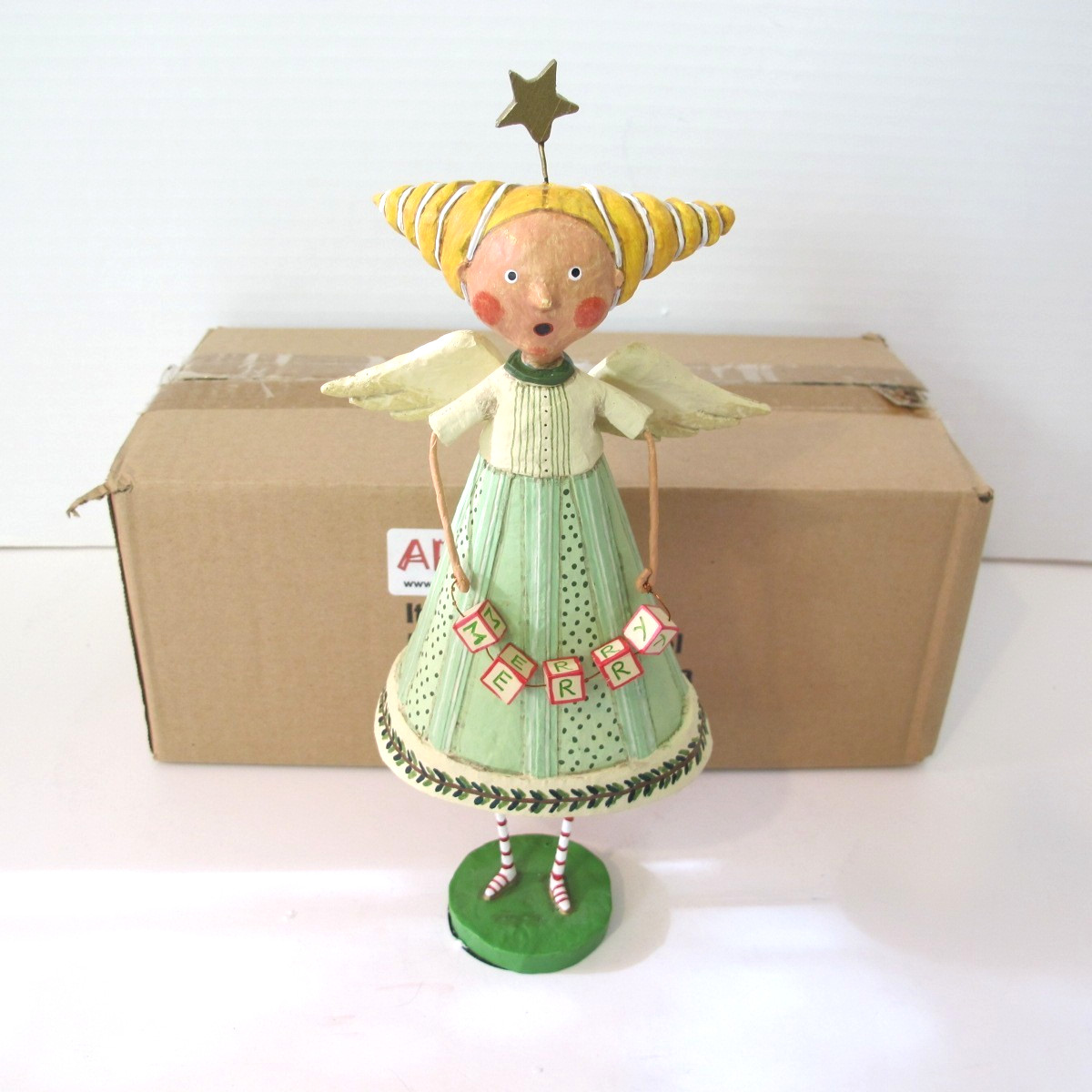 Lori Mitchell Christmas Merry Choir Angel #70687 ESC Resin Folk Art