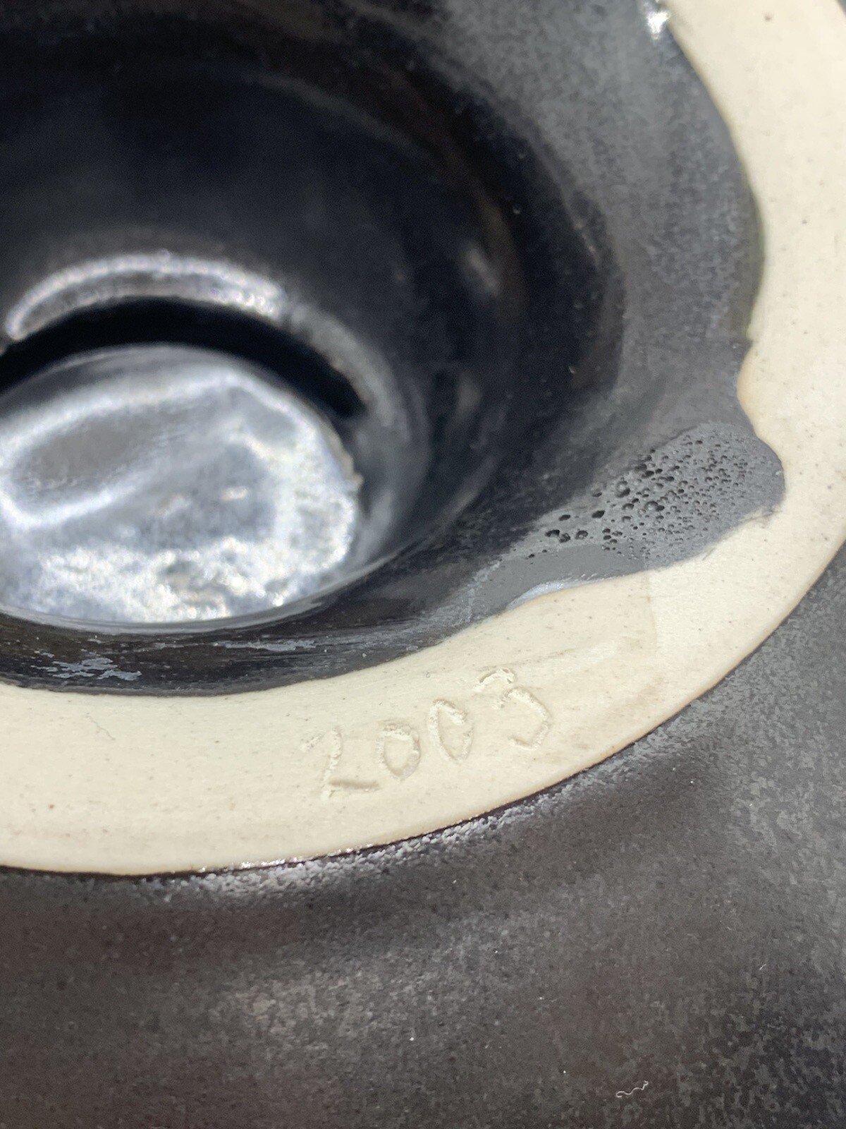 Lebeth Lammers Double Wall Bowl signed by Lebeth Lammers ( 2003 ) Unique Piece