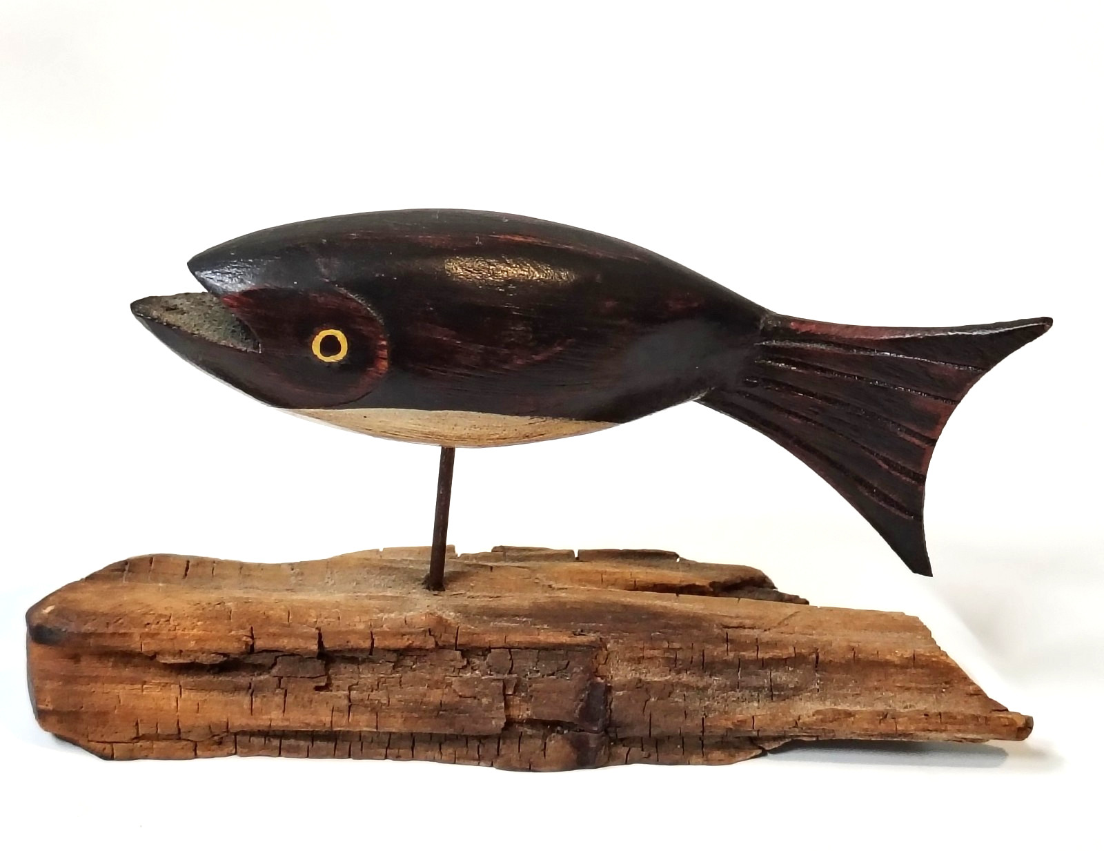 Primative Driftwood Fish by American Folk Artist Pat Croy