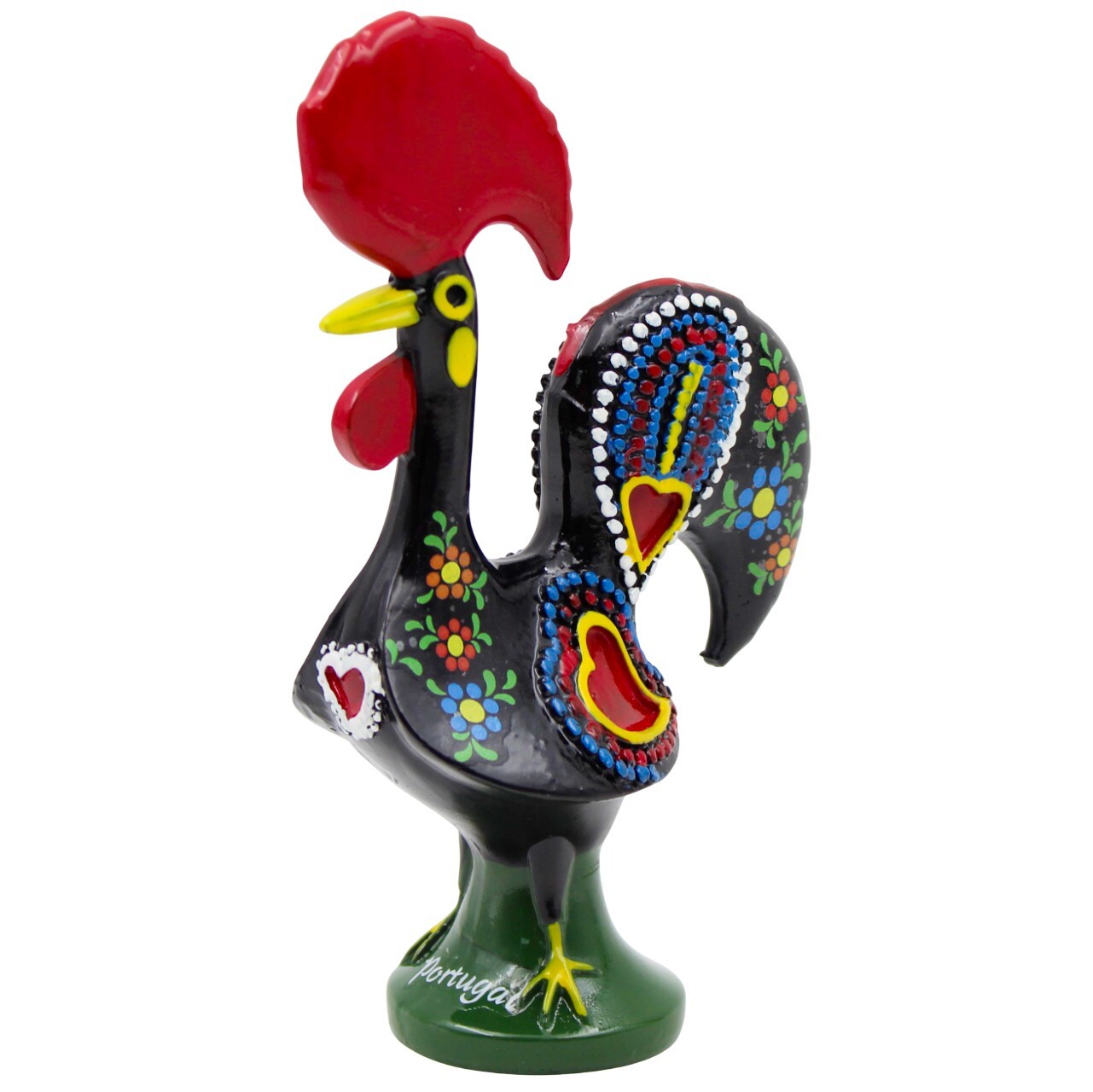 Portuguese Barcelos Rooster Figurine – Colorful Statue with Traditional Design