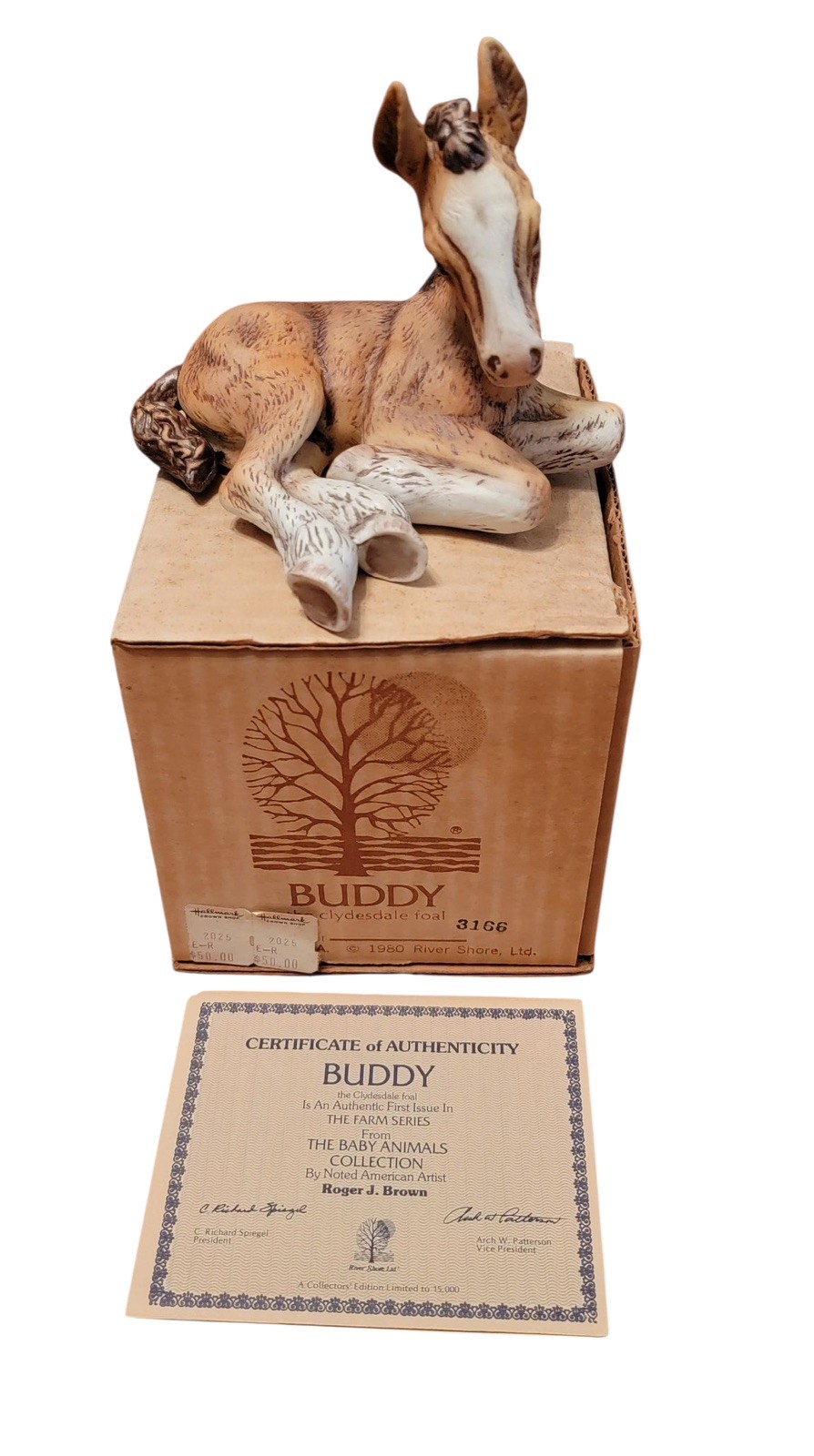 Buddy The Clydesdale Foal 1980 Ltd. Collectors Edition By Roger J. Brown 4603