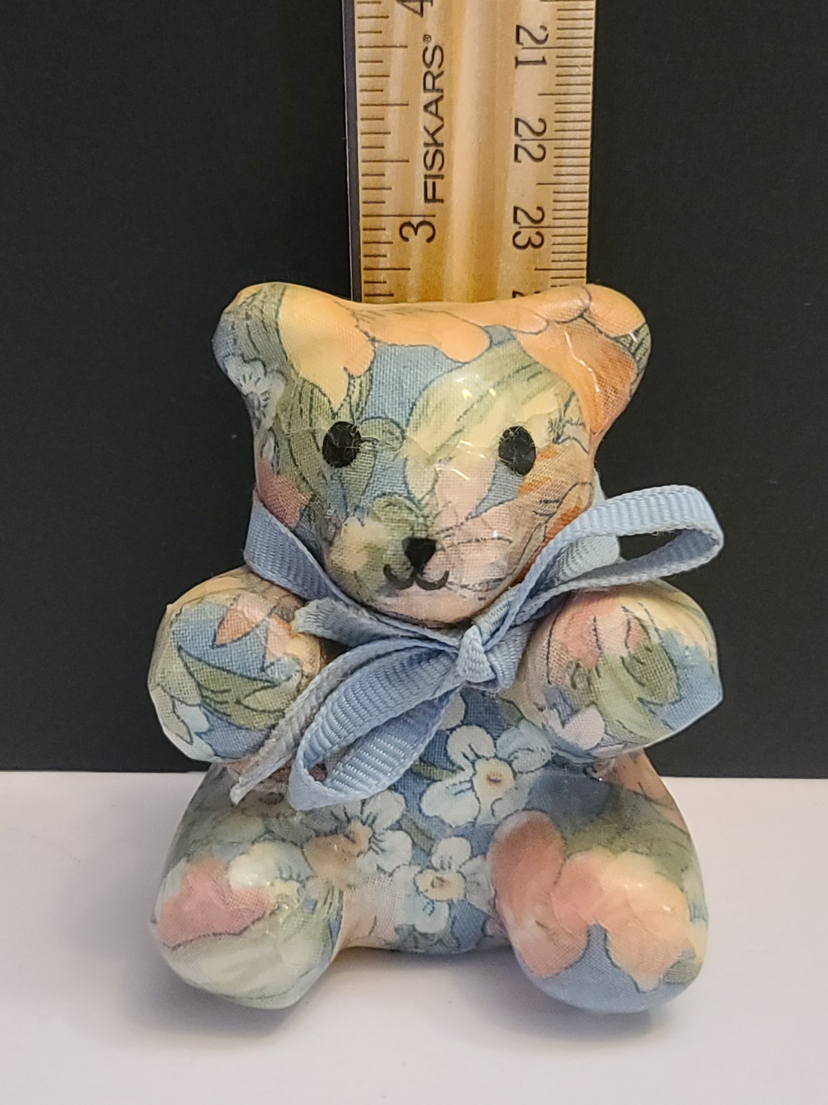 Joan Baker Designs Cottage Core Floral Porcelain Teddy Bear