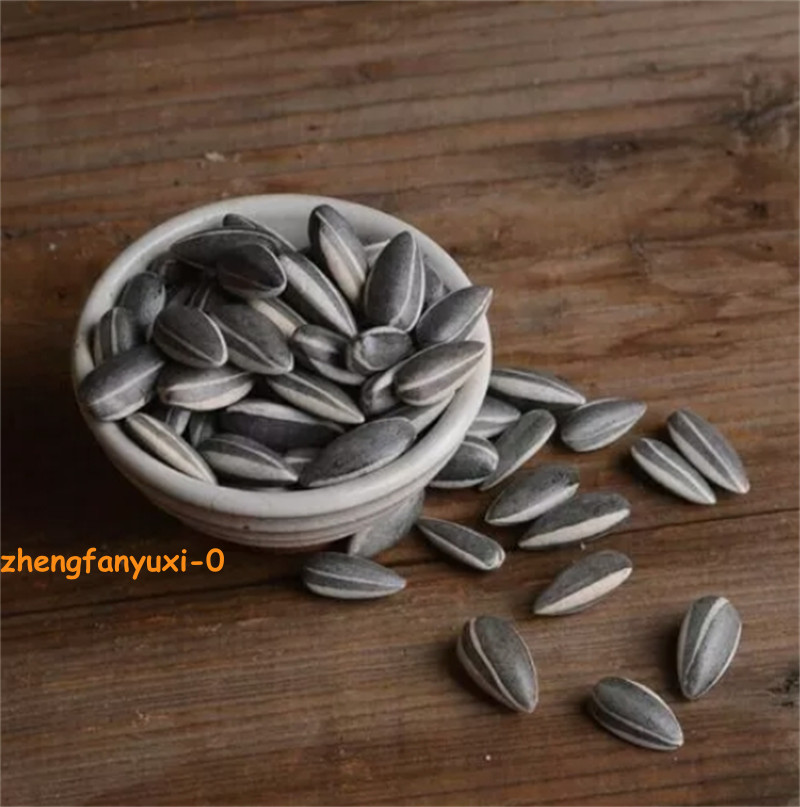US STOCK 100Pcs Art Ai Weiwei Porcelain Sunflower Melon Seeds Tea Pet Decoration