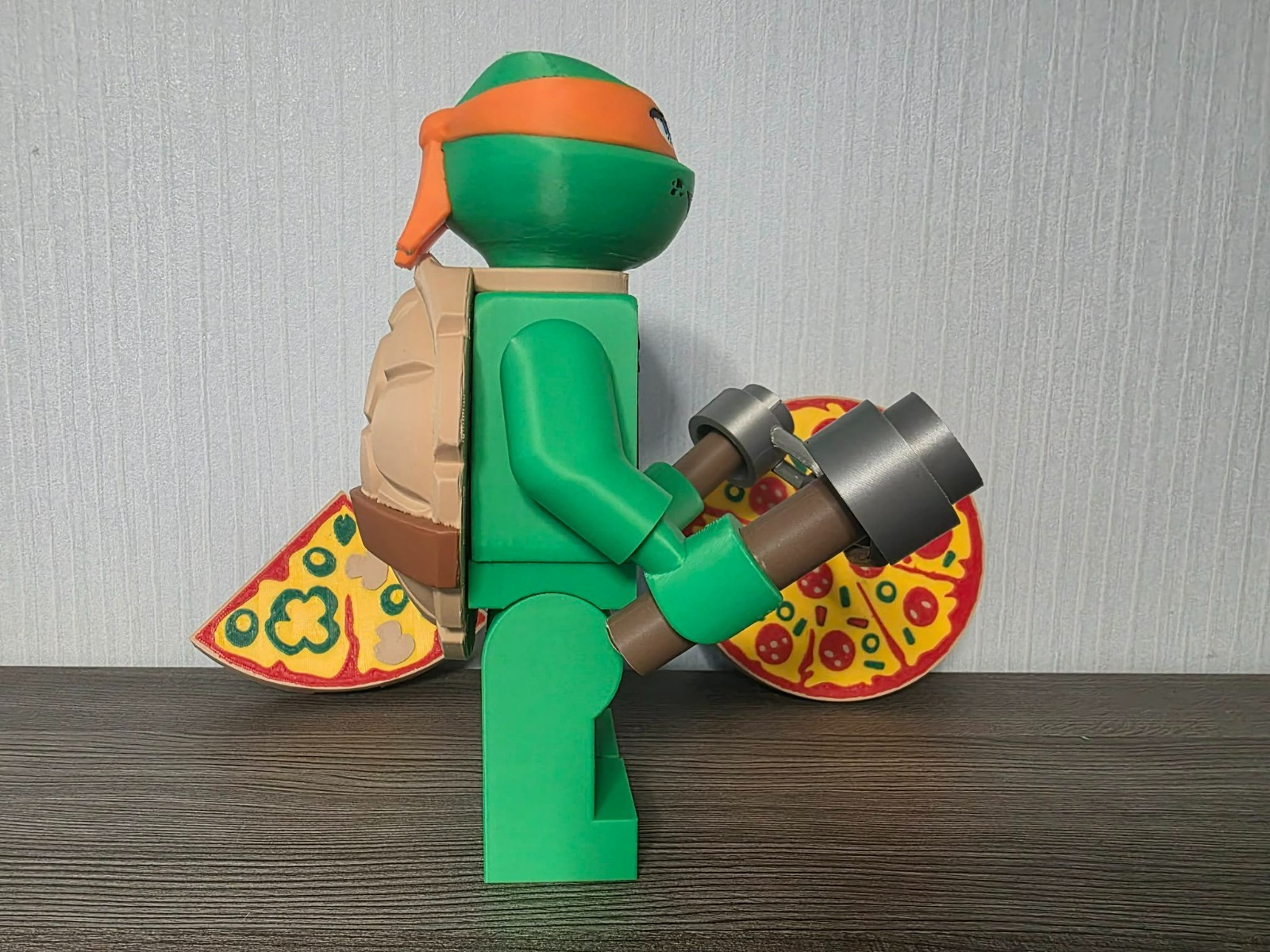 3D Printed – 9” NINJA TURTLE MICHELANGELO FIGURE