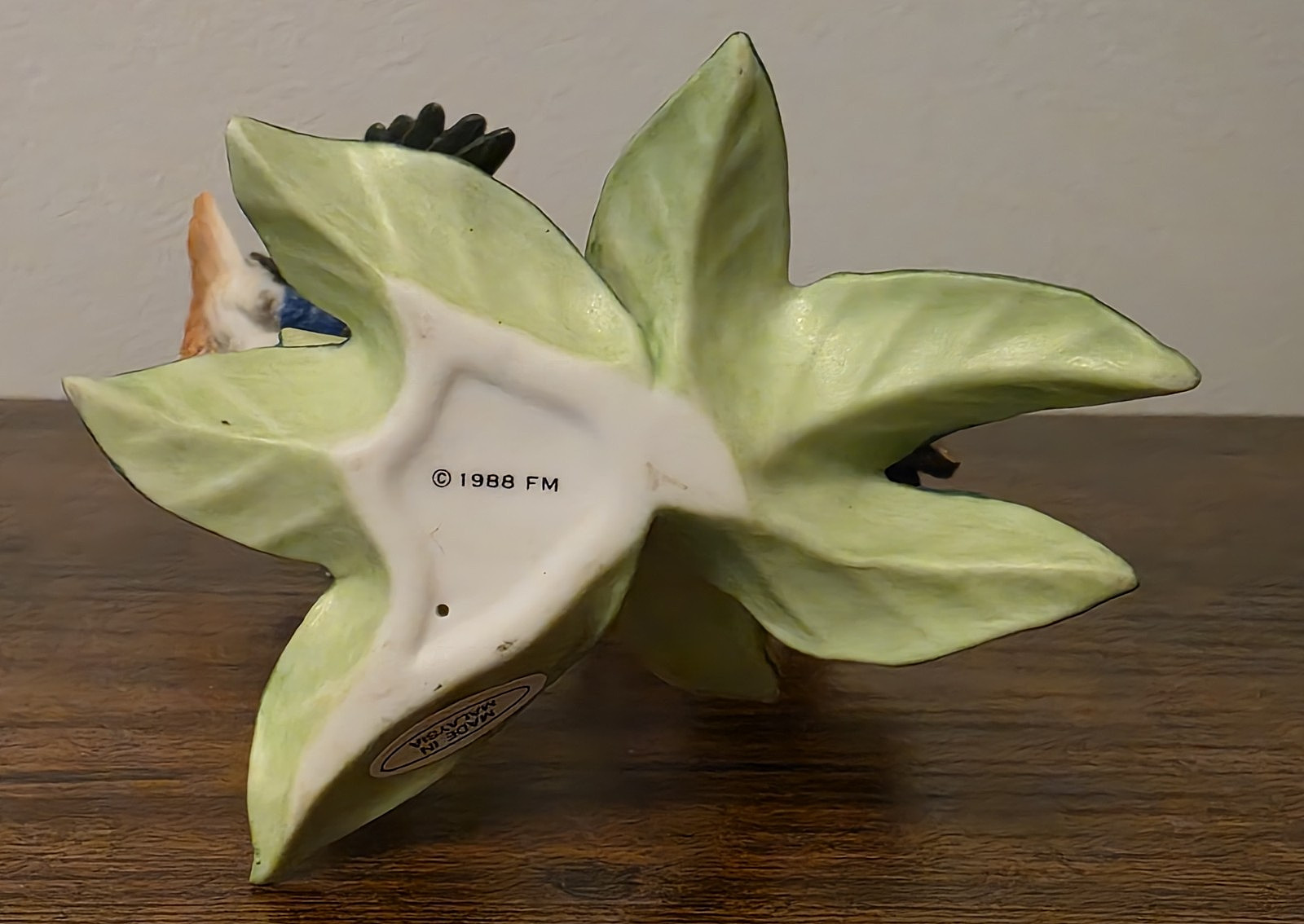 FRANKLIN MINT Porcelain HUMMINGBIRD & FLOWER Series. Bird #3. FM 1988